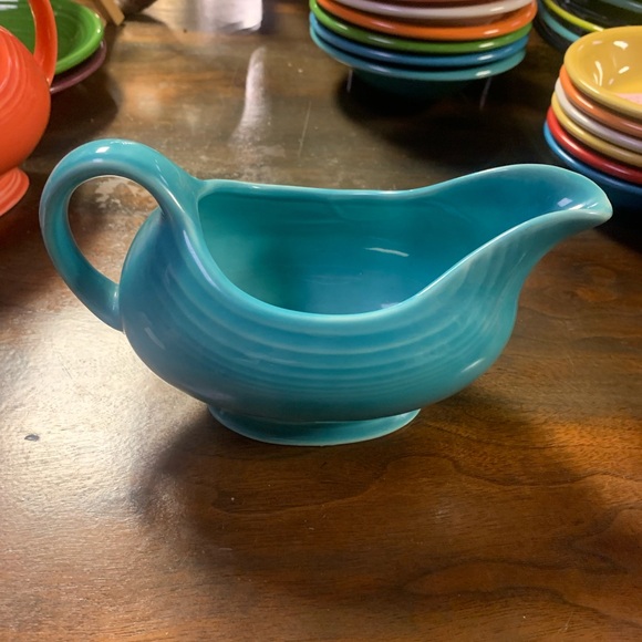 Fiestaware Turquoise Gravy/Sauce Boat - Picture 2 of 4